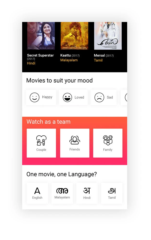 UGLI recommendation screen